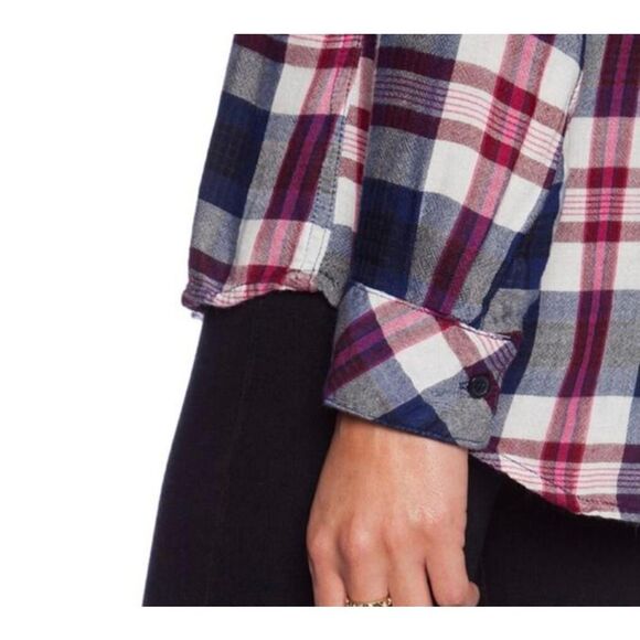 Rails Kendra Button Down Plaid Blouse - Picture 10 of 16
